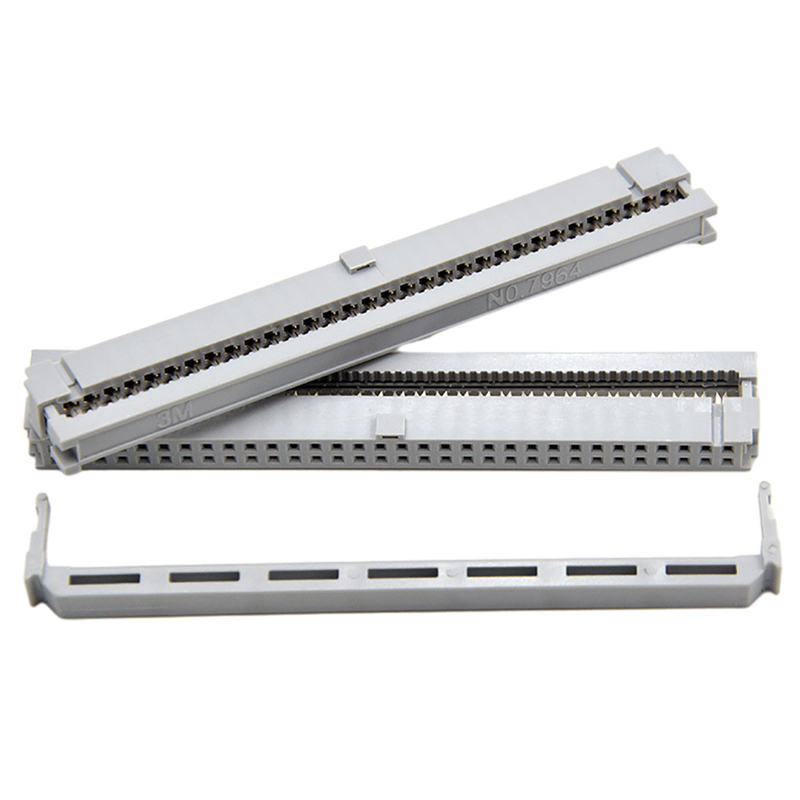 64 contato Gray Insulation For Flat Cable do conector do Pin 2,54 milímetro IDC único