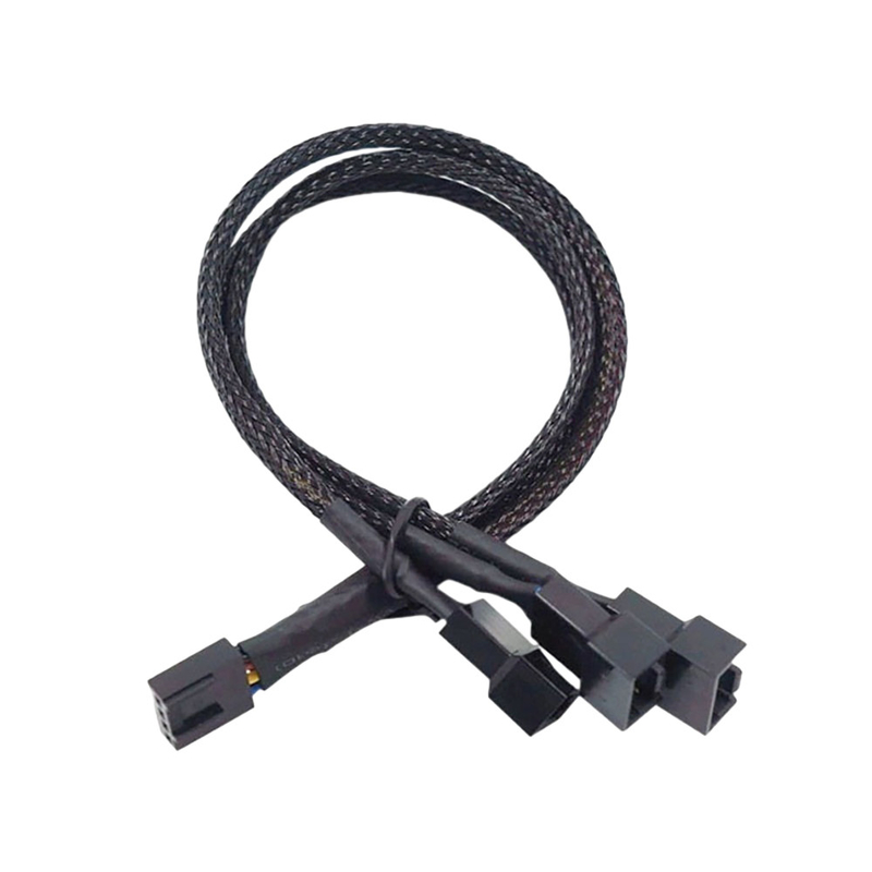 2.54mm Pitch Amp Conector Cable Assemblies Alumínio Folha Shielded Arnese de fio para PC Ventilador