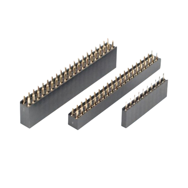 Conector feminino de PCB de ângulo direito 0.5A a 3A através do buraco 2.54mm 2.0mm Pitch